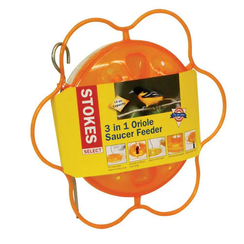 3-in-1 Oriole Saucer Bird Feeder