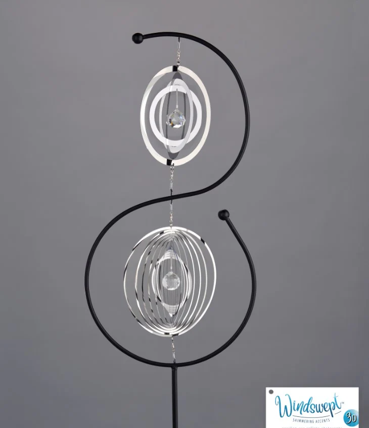 3D Double Spinner Suncatcher Stake