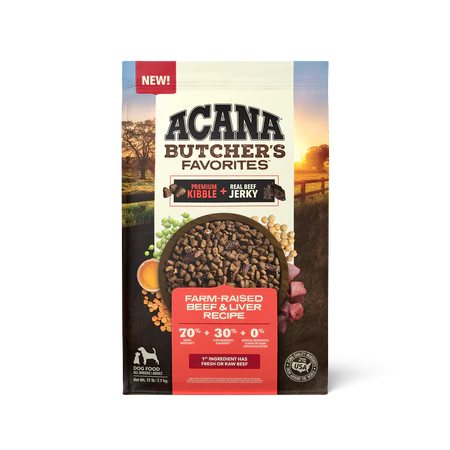 Acana Butcher's Favorites Farm-Raised Beef & Liver Recipe, 17lb