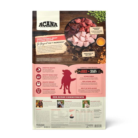 Acana Butcher's Favorites Farm-Raised Beef & Liver Recipe, 17lb - Image 2