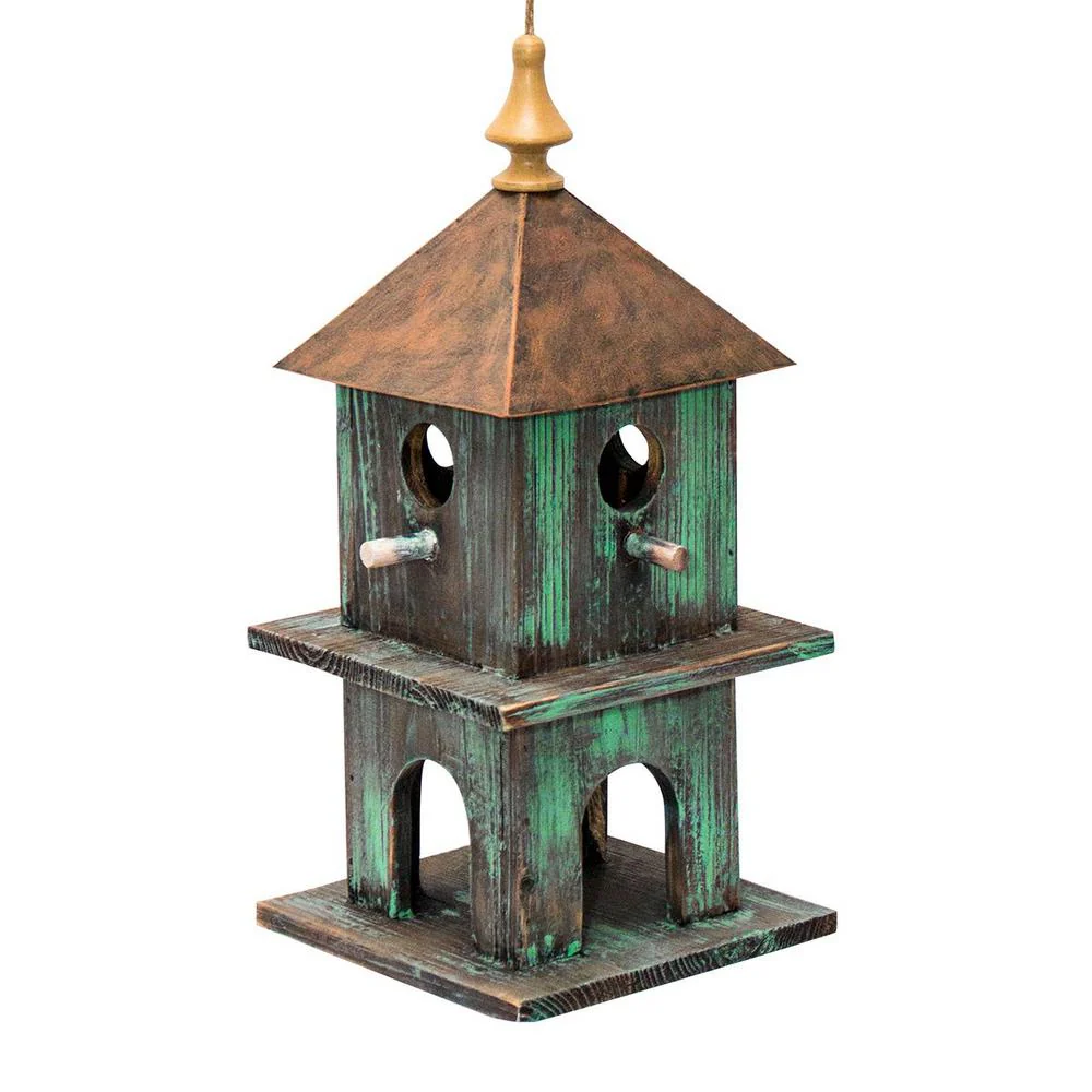 Alpine Artful Green Birdhouse