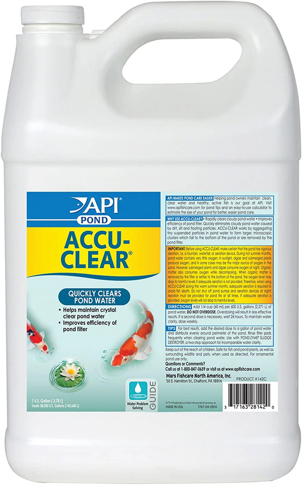 API Pond, Accu-Clear, 1 Gallon