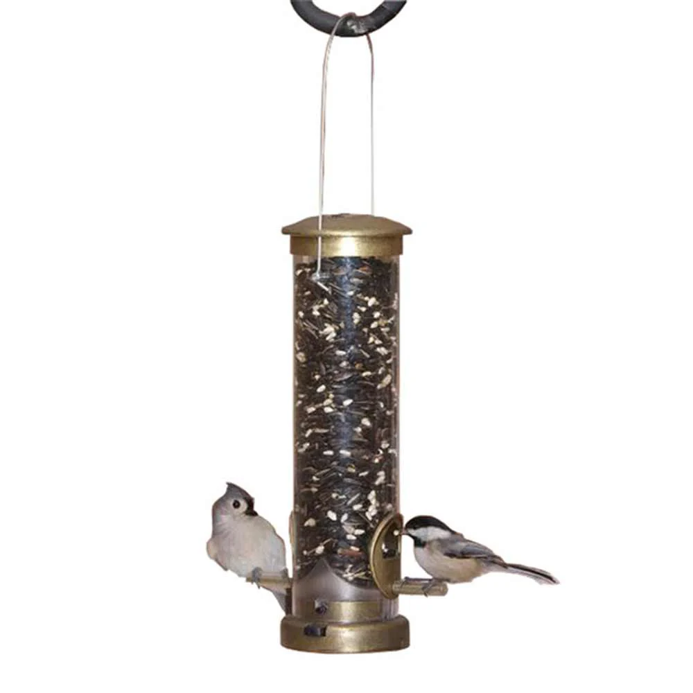 Aspects, Small Antique Brass Seed Tube Feeder