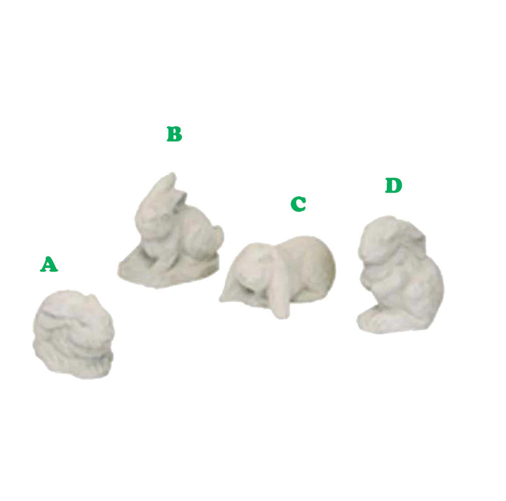 Athens, Small Pre-Aged Rabbit Statue, Assorted & Sold Separately