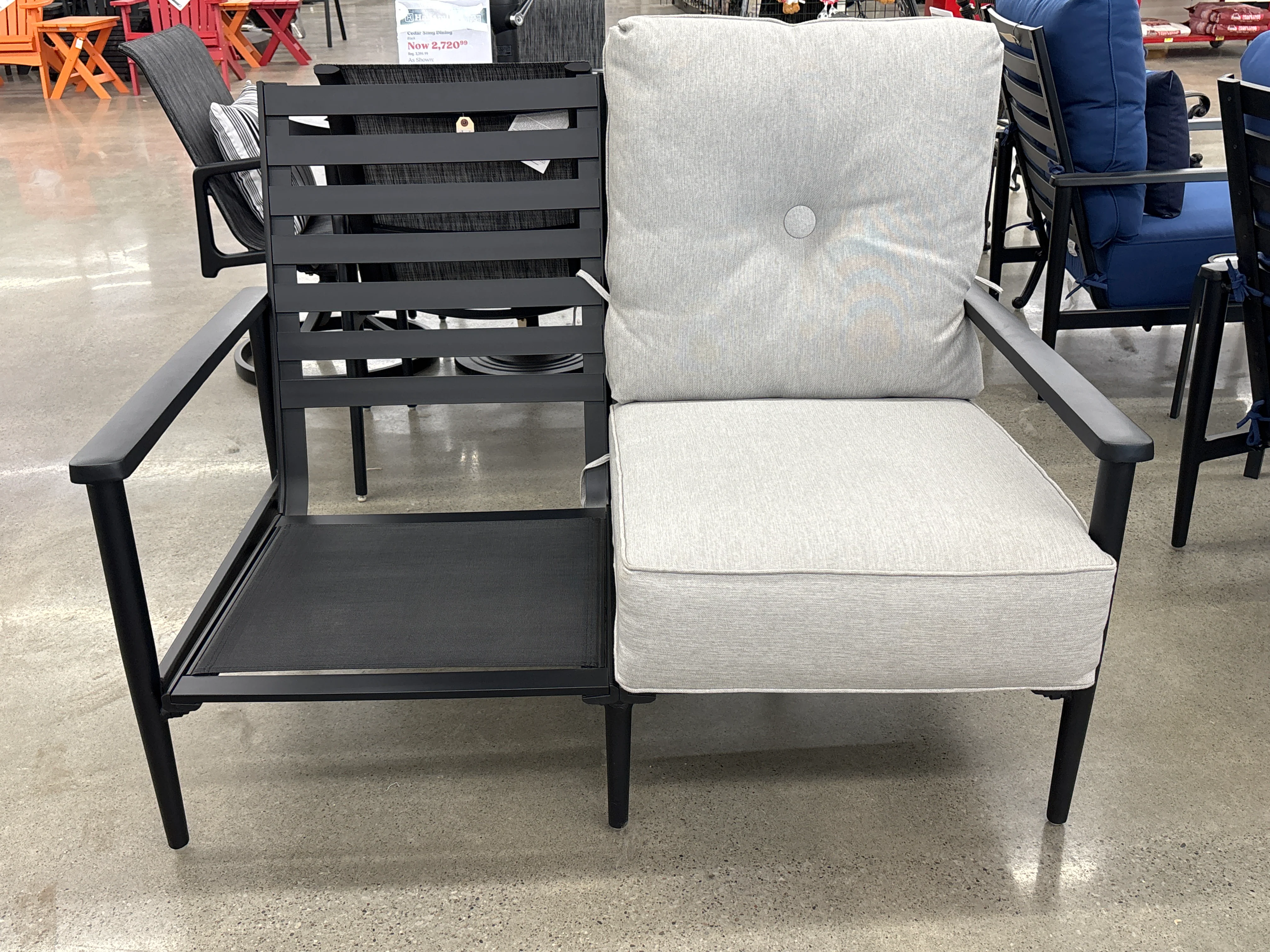 Hanamint, Bedford Loveseat, Black