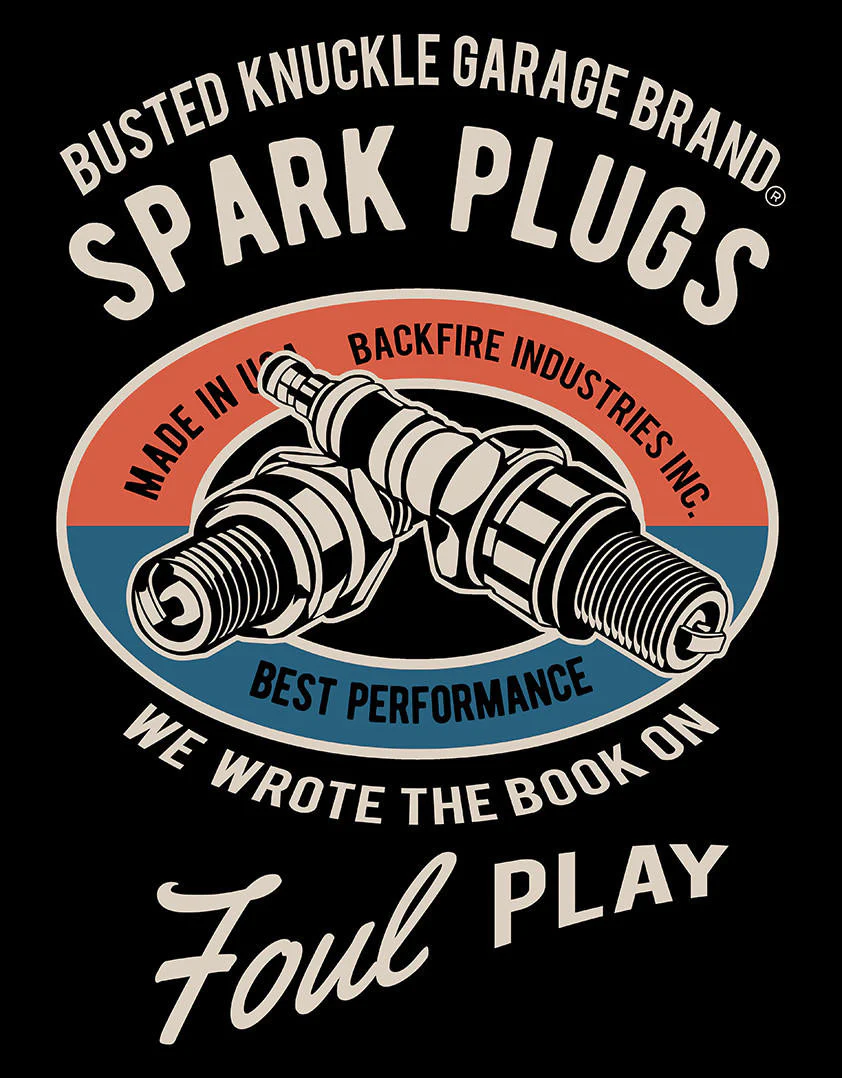 BKG Spark Plugs - 12.5in x 16in Metal Sign