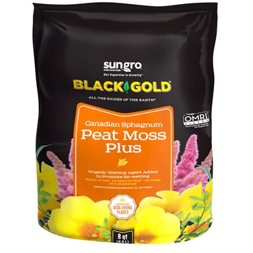 Black Gold Canadian Sphagnum Peat Moss 8 QT. Bag