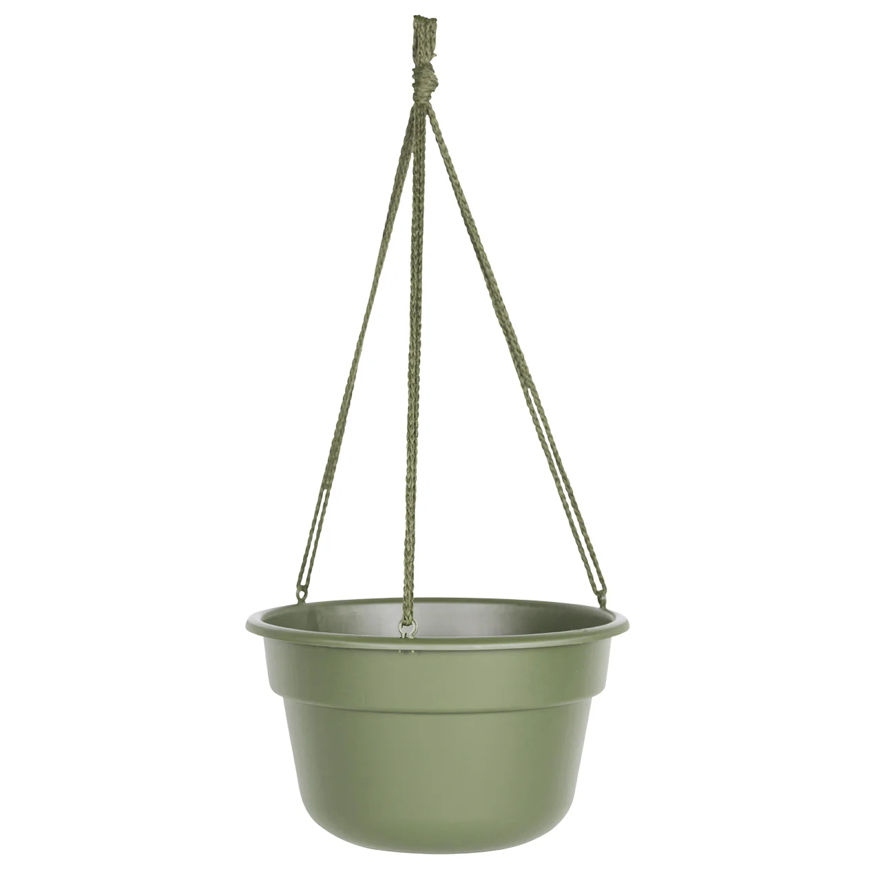 Bloem Dura Cotta Plastic Hanging Basket, Living Green, 10 in.