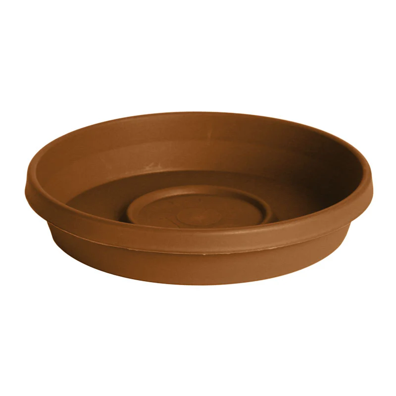 Bloem Terra Plastic Saucer, Terra Cotta, 6 in.