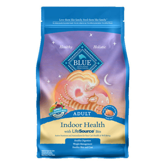 Blue Buffalo Indoor Health Chicken & Brown Rice Cat Food, 3 LB