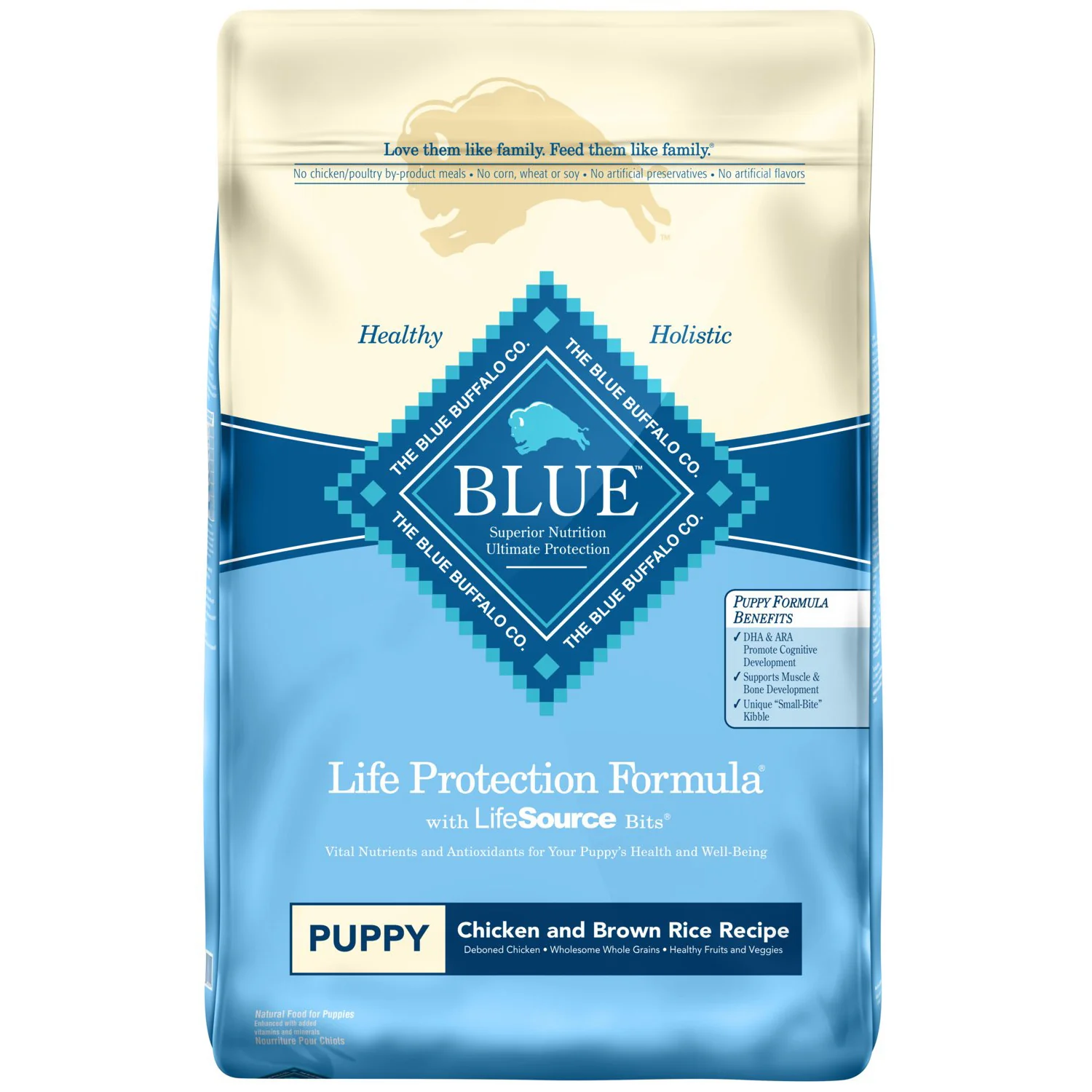 Blue Buffalo Puppy Chicken & Rice Recipe Dog Food, 30 LB
