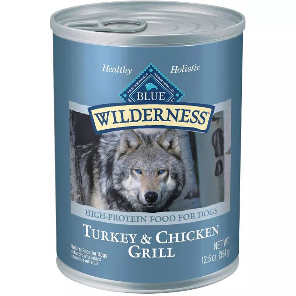 Blue Buffalo, Wilderness Chicken & Turkey, 12.5 oz. Can