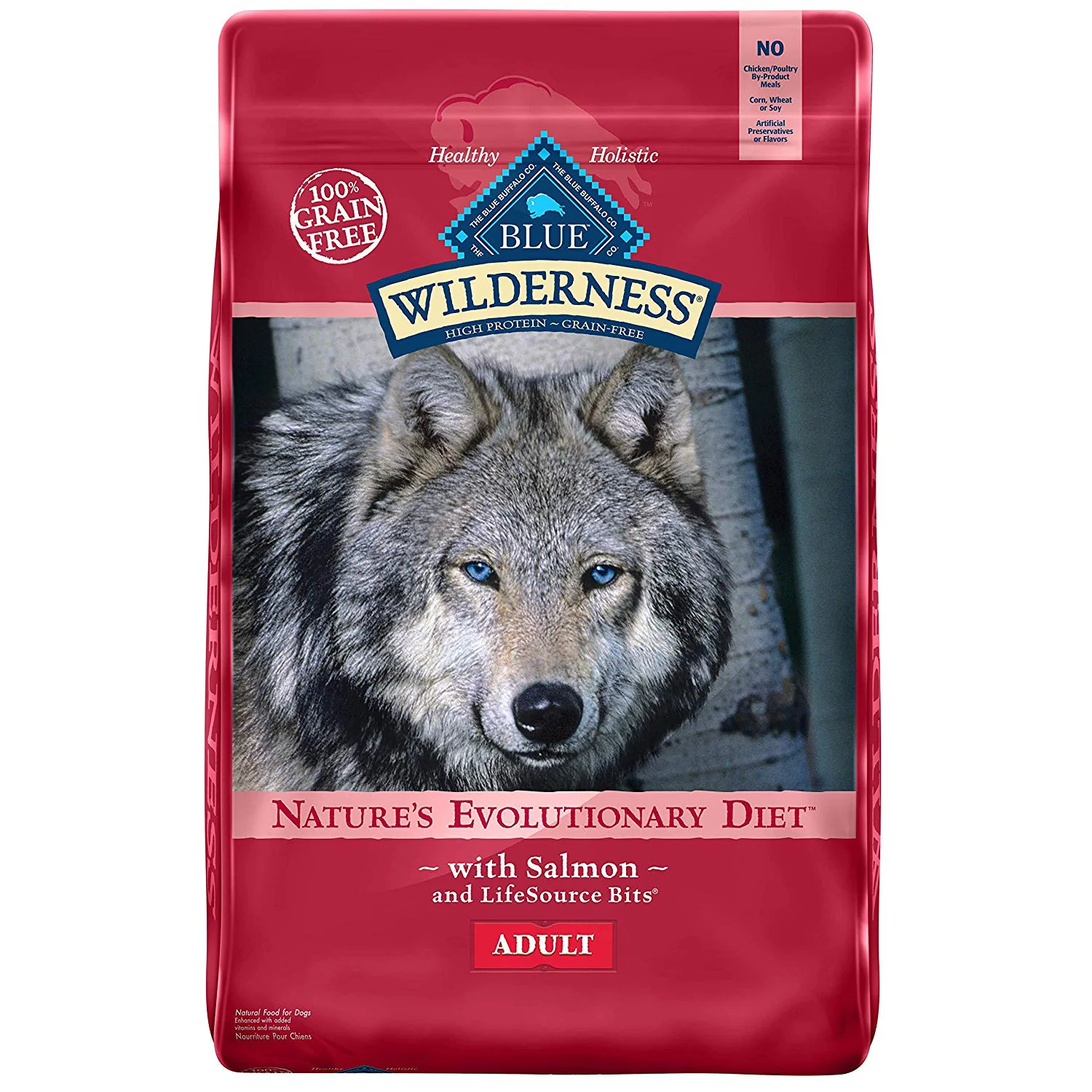 Blue Buffalo Wilderness Salmon Recipe Adult Dog Food, 24 LB