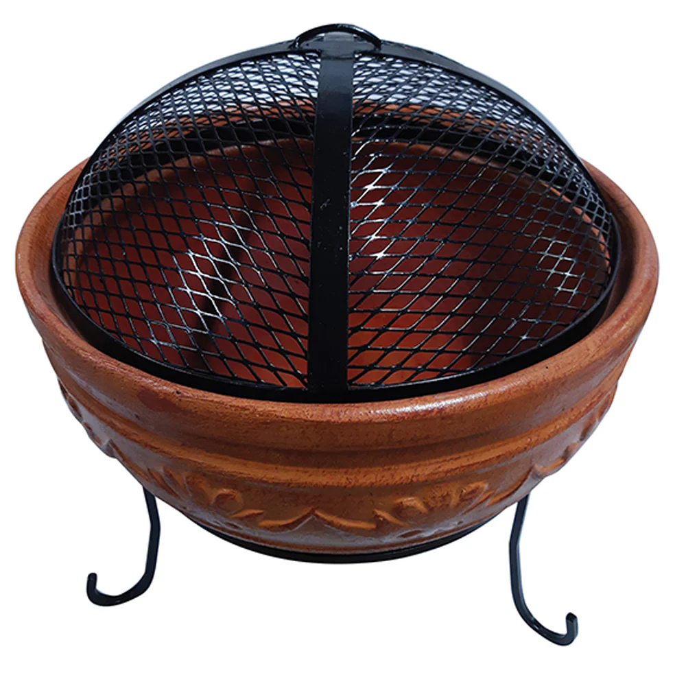 Border Concepts, Elegant Fire Bowl, Classic Orange,
