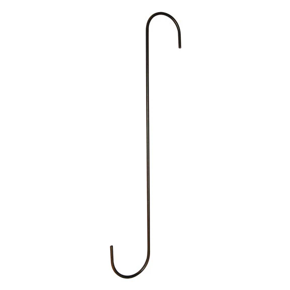 Border Concepts S Hook, Black, 24 Inches
