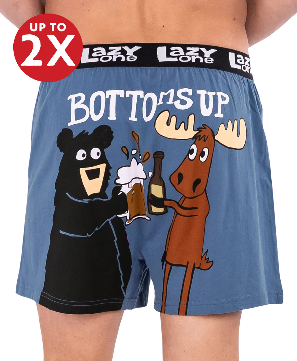 Lazy One - Bottoms Up Men's Funny Boxer