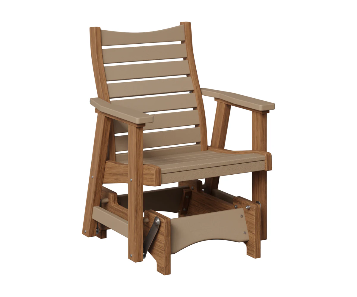 Berlin Gardens, Bristol Single Glider, Weatherwood on Antique Mahogany