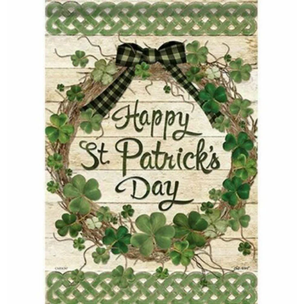 Carson Home Accents, Grapevine Shamrocks Garden Flag