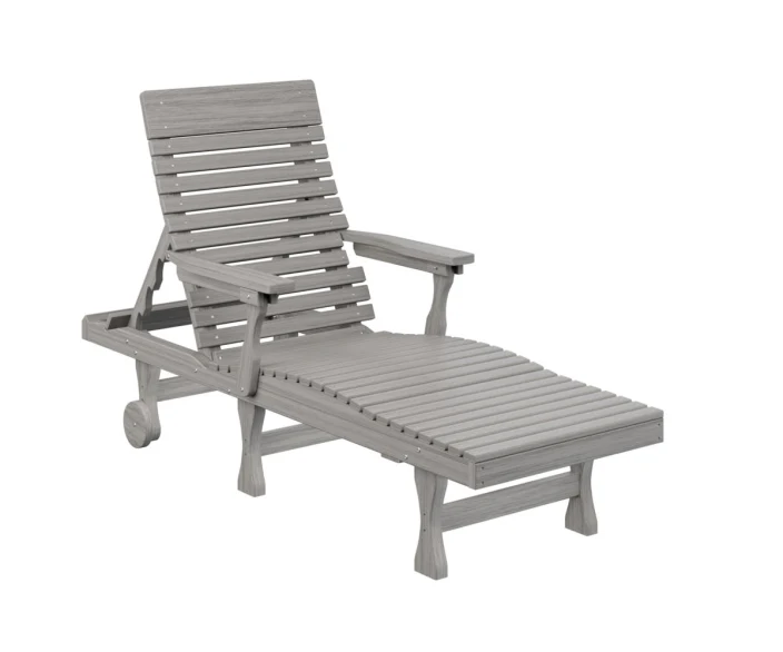 Berlin Gardens, Casual-Back Chaise Lounge, Driftwood Gray