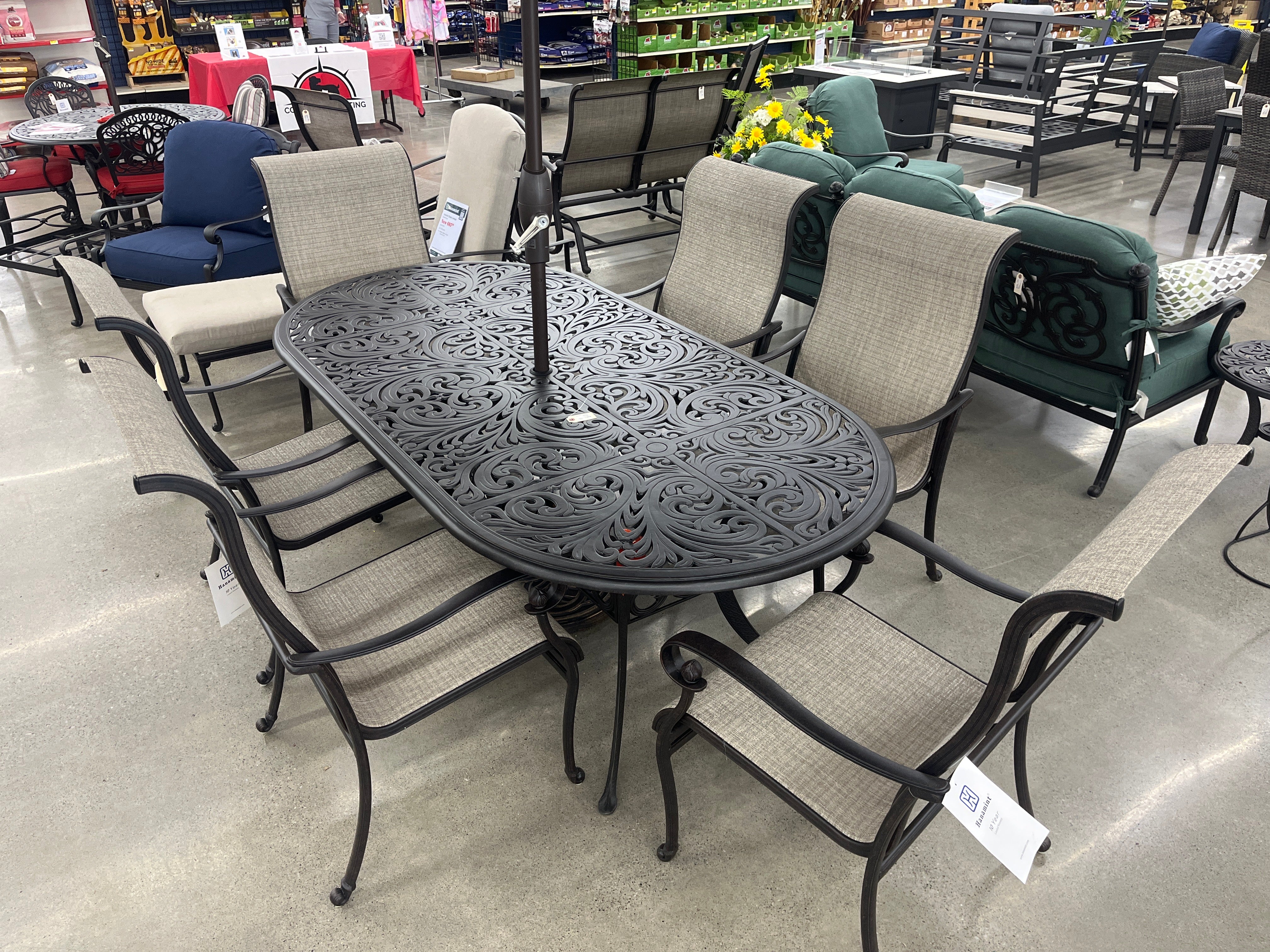 Hanamint, 42" x 84" Chateau Oval Dining Table - Image 2