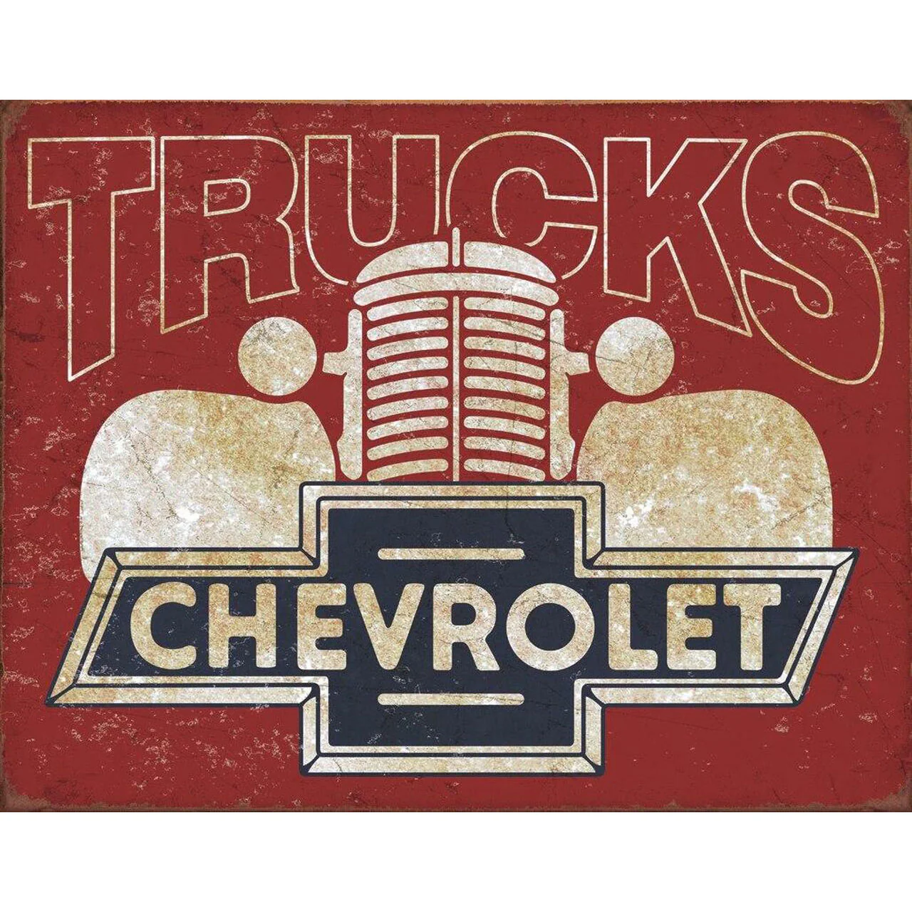 Chevy Trucks 40s Metal Sign