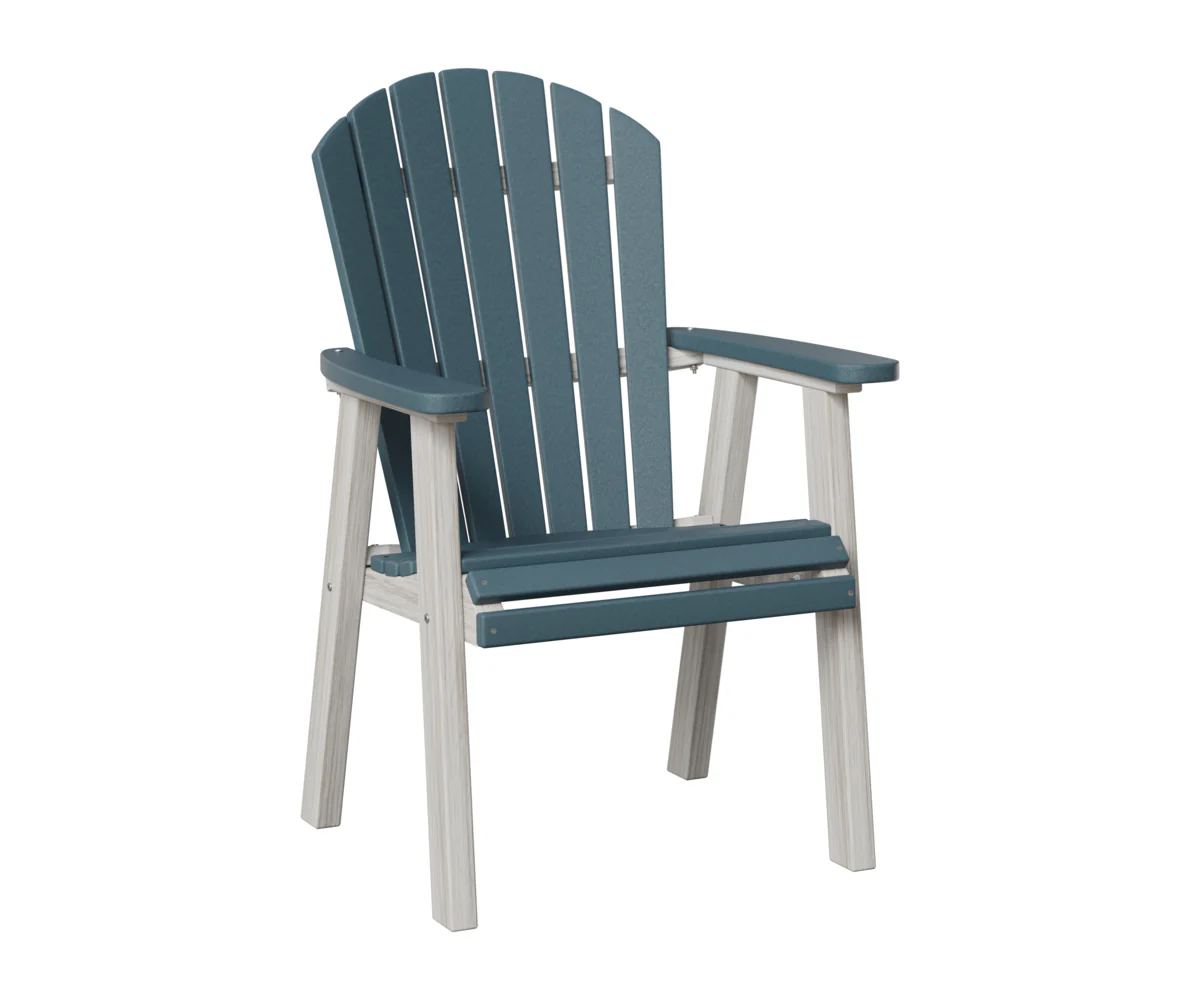 Berlin Gardens, Comfo Back Dining Chair, Slate on Seashell