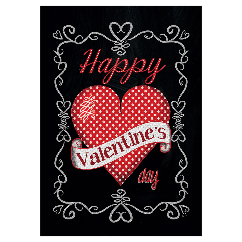 Custom Decor, Valentine on Black Flag