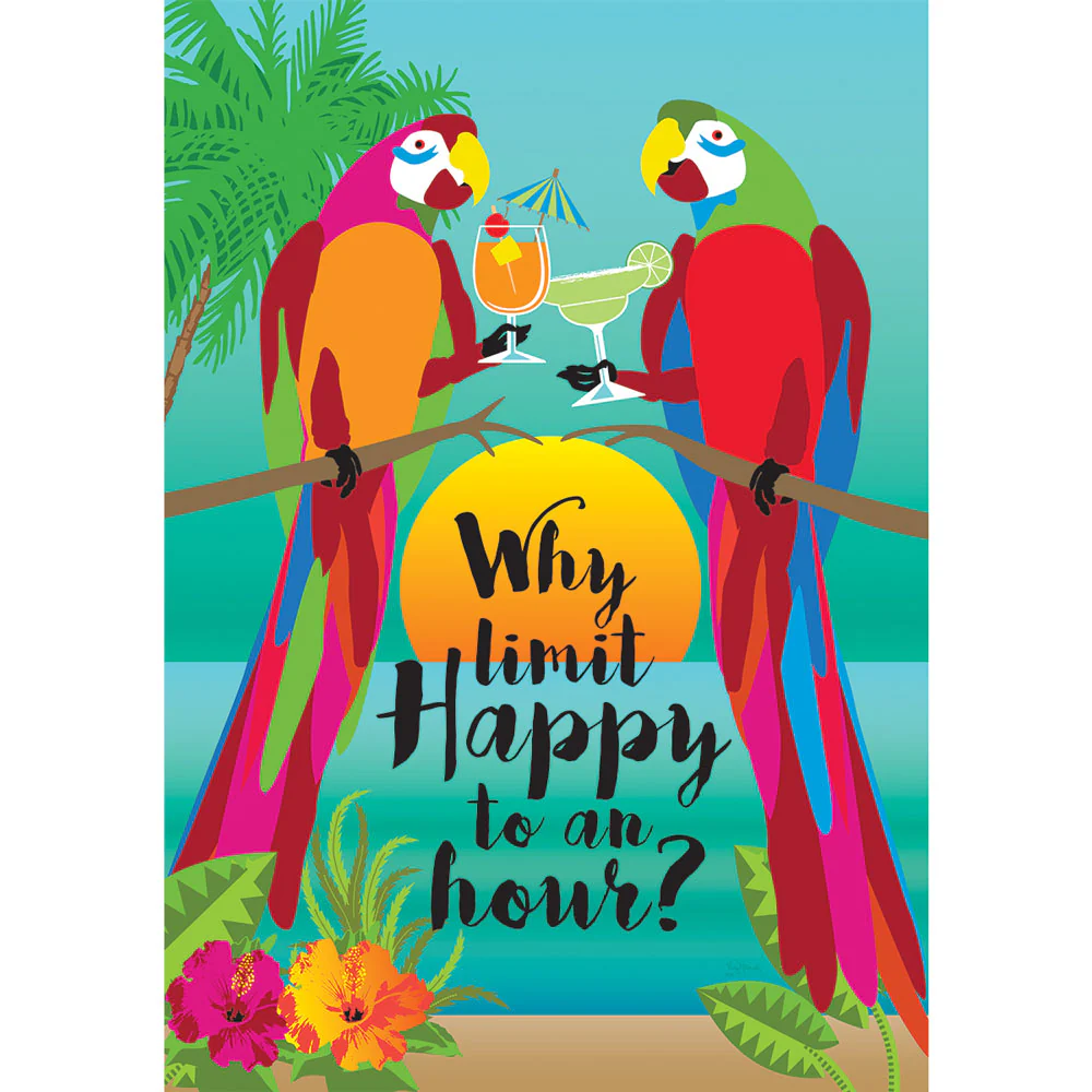 Custom Decor, Why Limit Happy Garden Flag