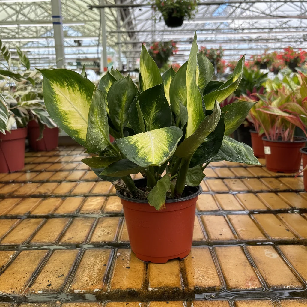 Compact Dieffenbachia - Dieffenbachia 'Compacta' - 6" Pot - Image 2