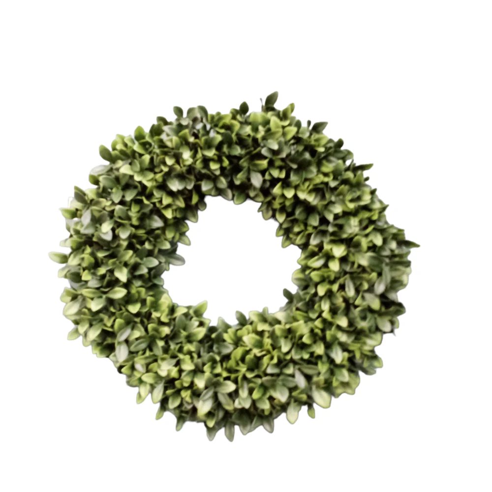 Direct Export, Winter Boxwood Wreath, 18"