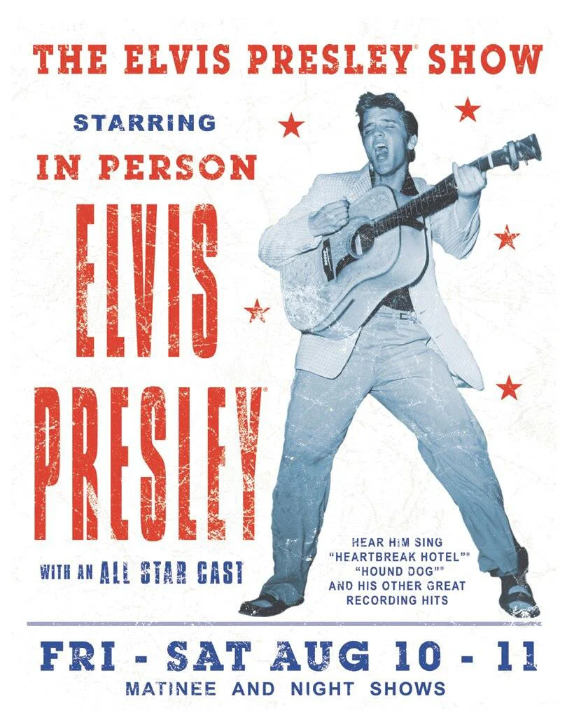 Elvis Presley Show - 12.5in x 16in Metal Sign