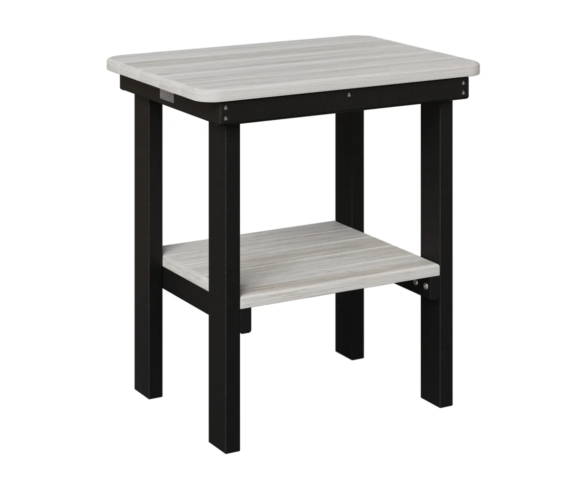 Berlin Gardens, Rectangular End Dining Table, Seashell on Black
