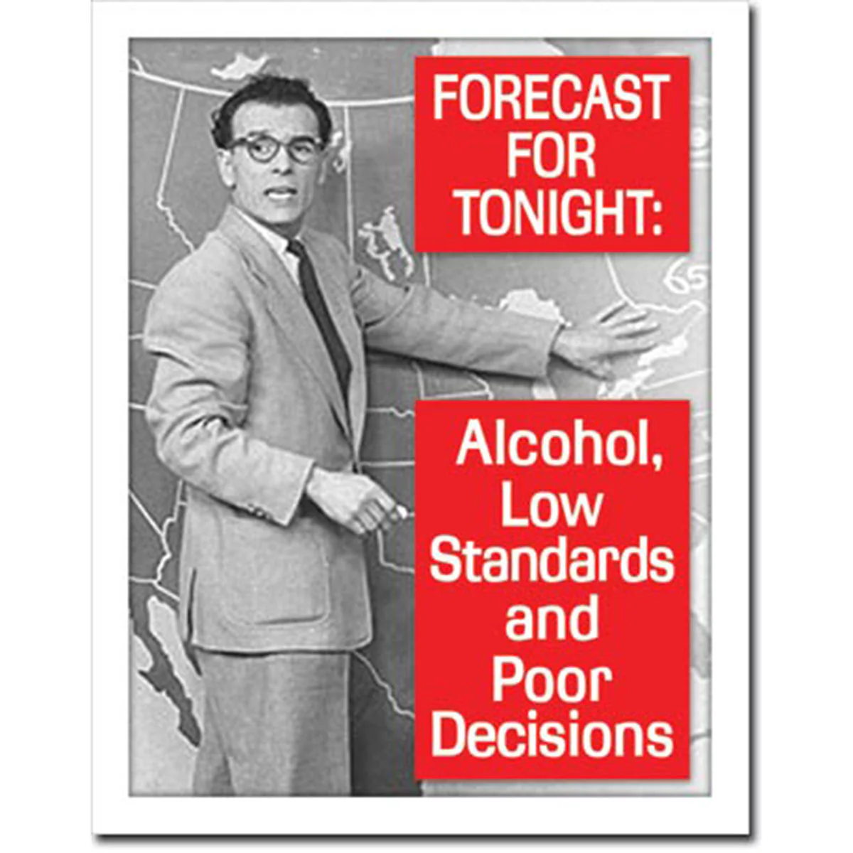 Ephemera Tonight's Forecast Tin Sign