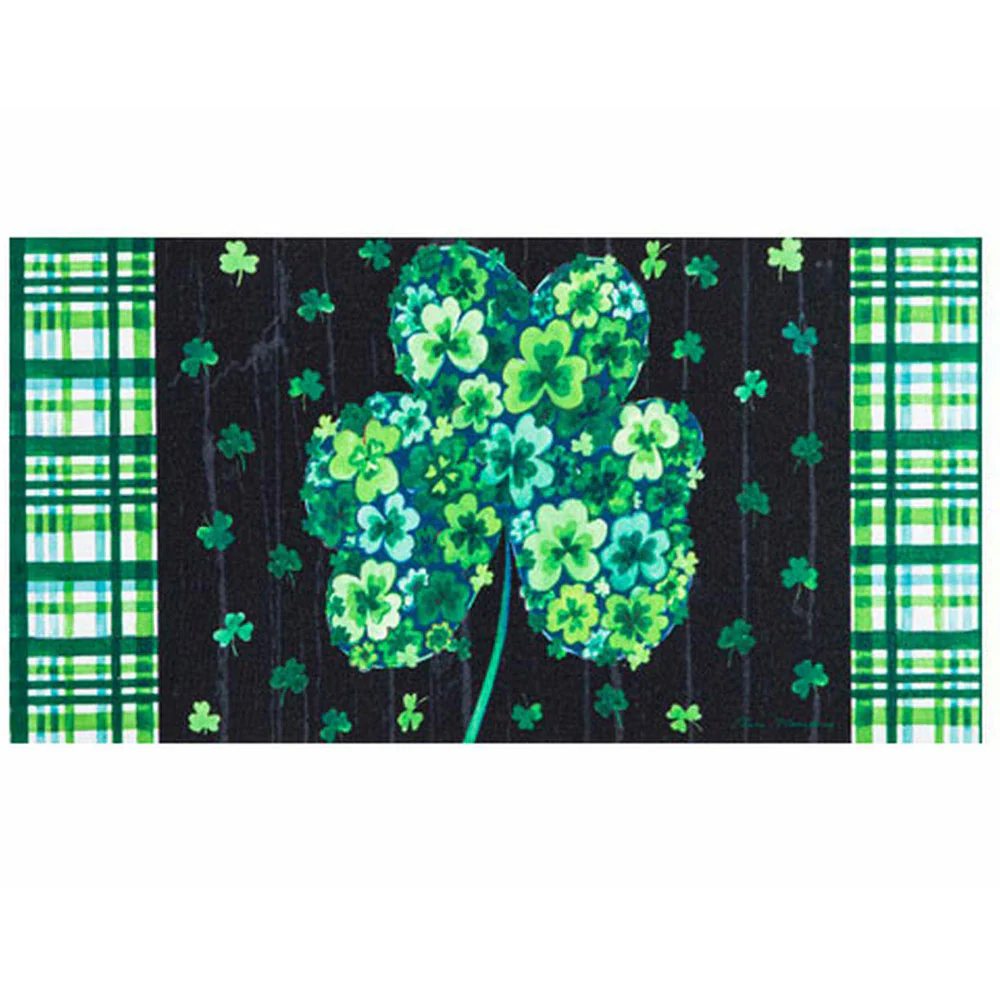 Evergreen, Shamrock Flowers Mat
