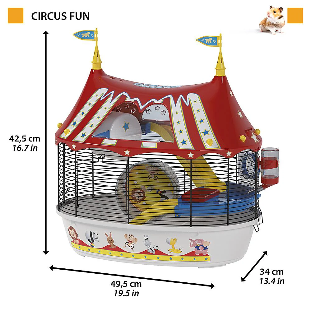 Ferplast Circus Fun Hamster Cage - Image 2