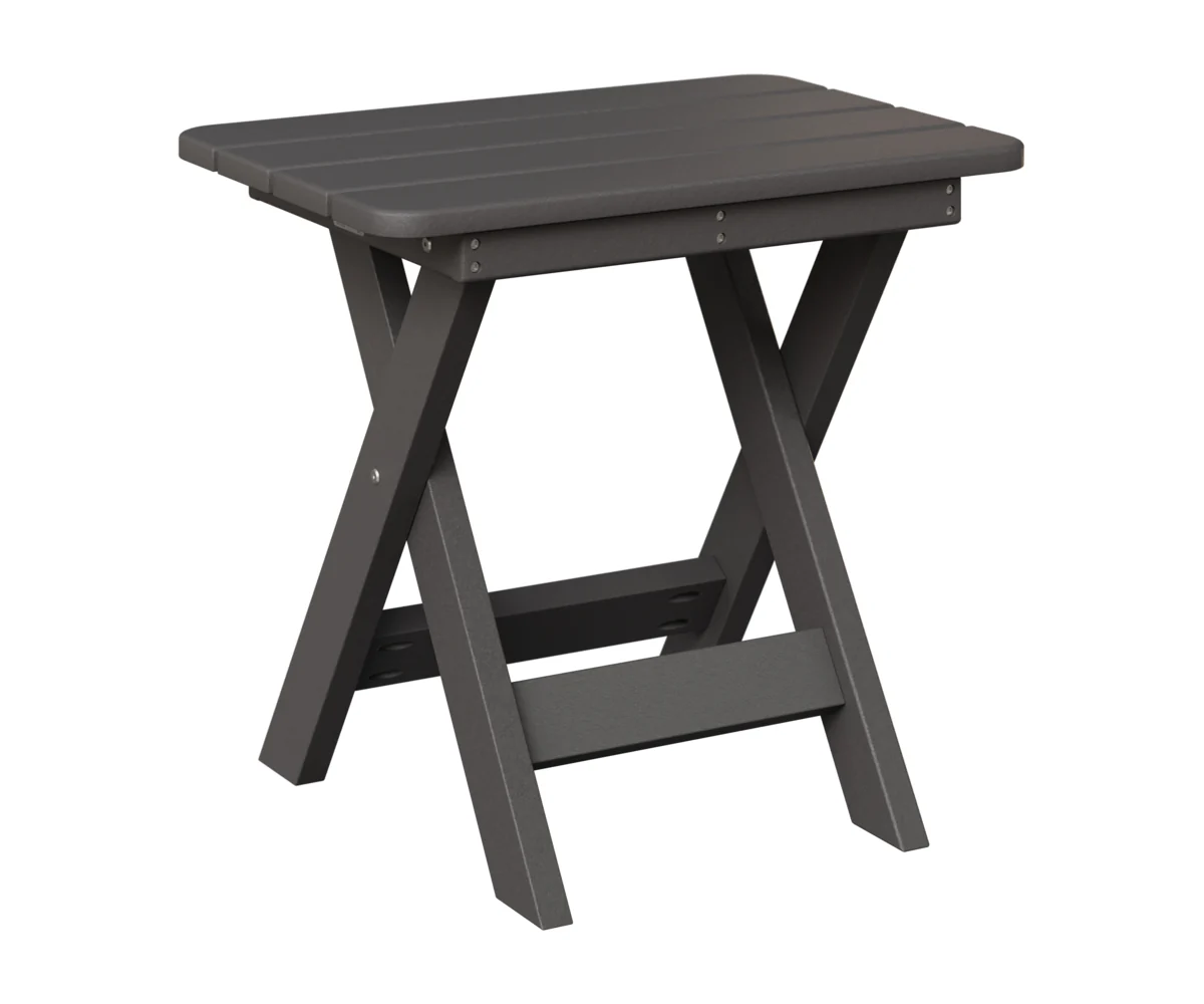 Berlin Gardens, Folding End Table, Smoke Gray