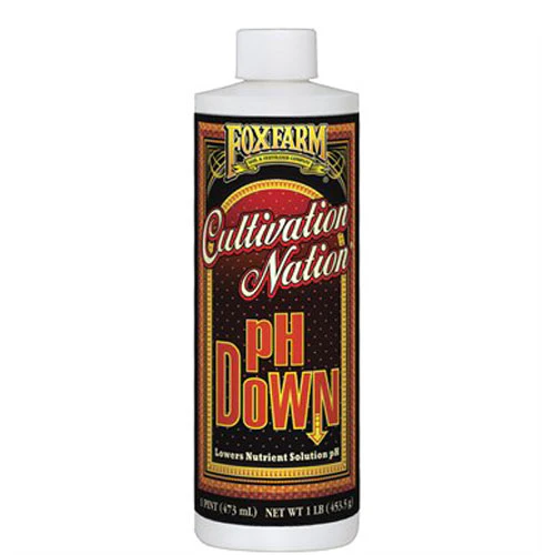 FoxFarm Cultivation Nation pH Down Liquid Nutrients, 1-Pint