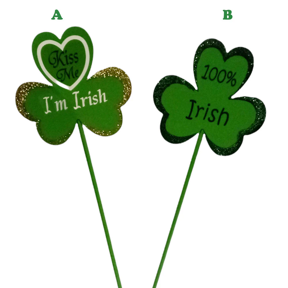 GANZ, St. Patrick Flower Pick, Sold Individually