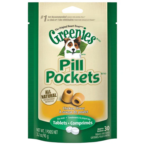 Greenies Pill Pockets Chicken, 3.2 oz.