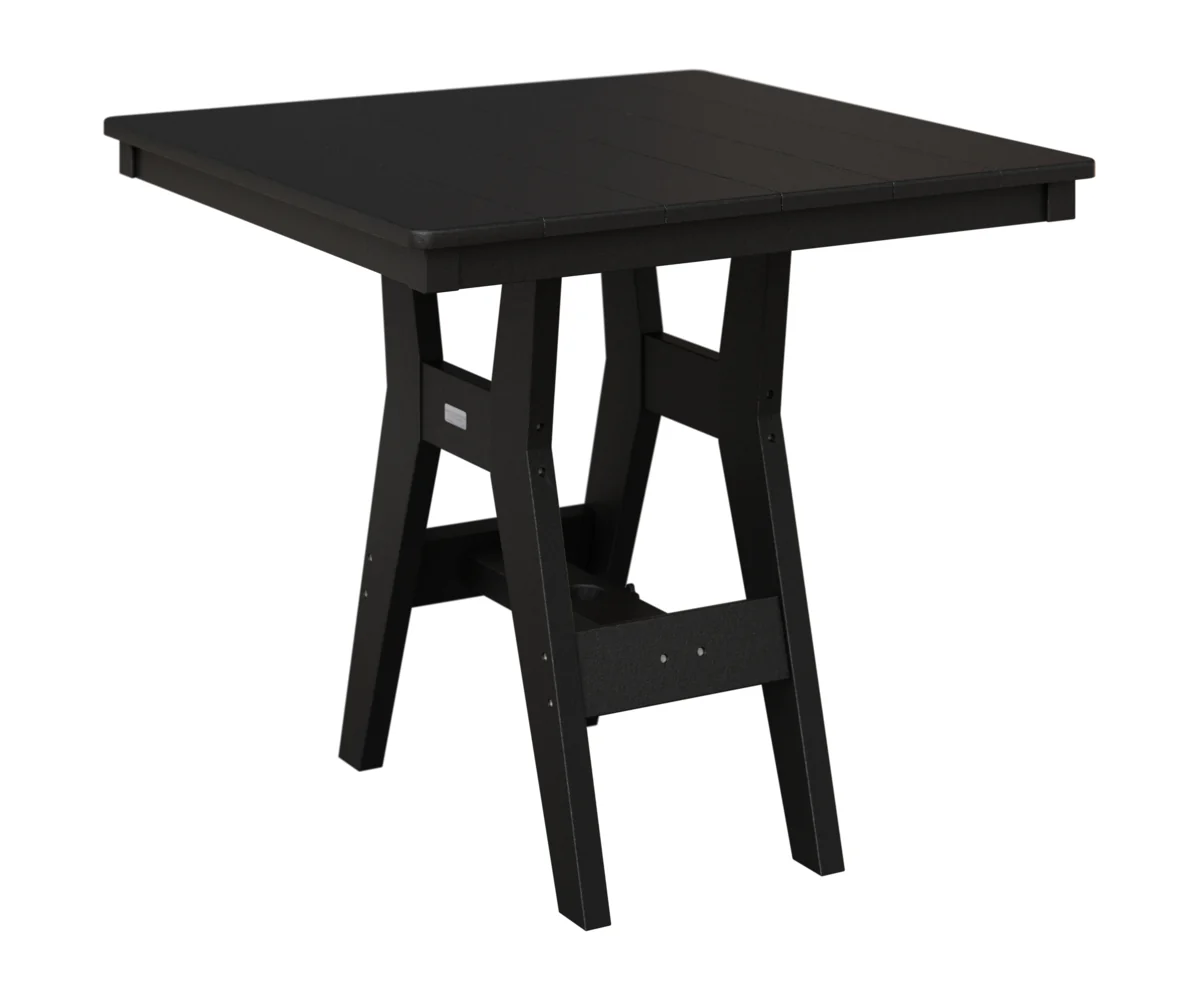 Berlin Gardens, Harbor 33″ Square Table, Black