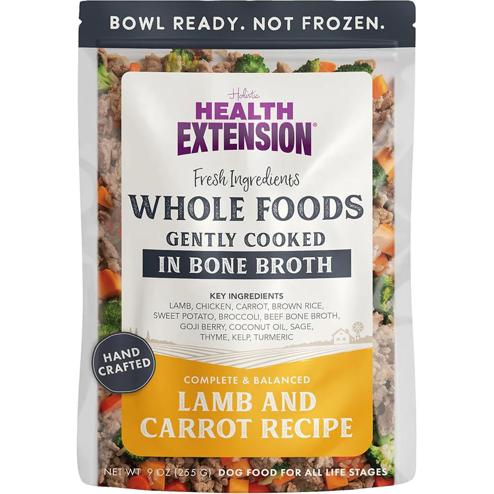 Health Extension, Whole Foods Gently Cooked Lamb & Carrot, 9 oz.