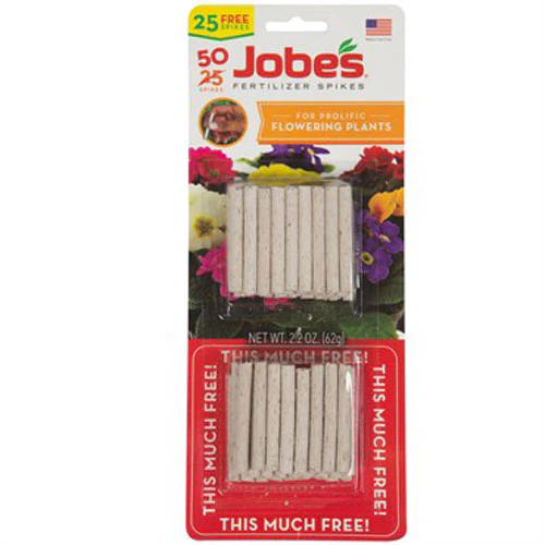 Jobe's Fertilizer Spikes for Flowering Plants, 50 Pack