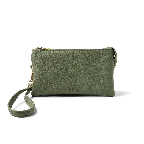 Kedzie Eclipse Green Convertible Wallet Crossbody