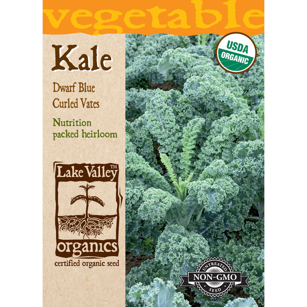 Lake Valley, Kale, Dwarf Blue Curled Vates Organic