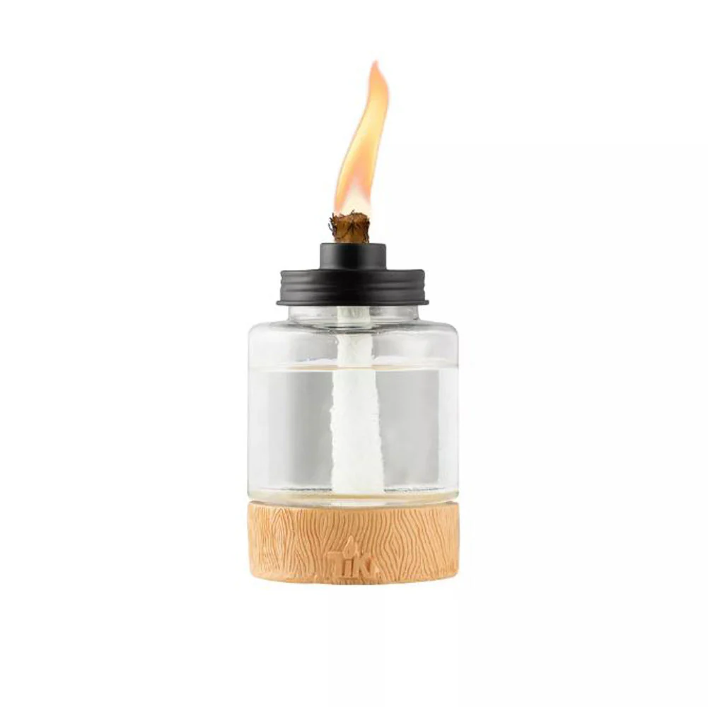 Lamplight, Wood Glass Table Torch