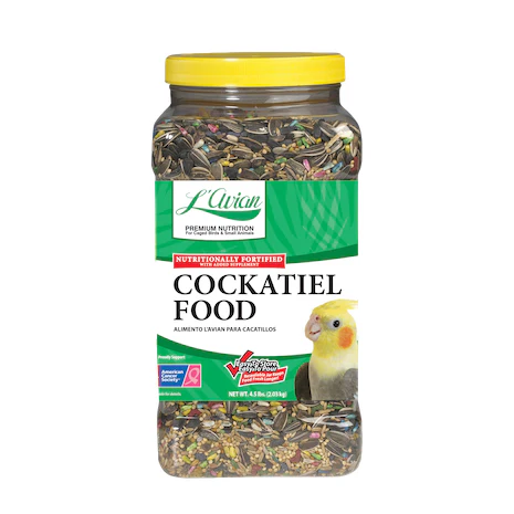 L'Avian, Cockatiel Food Jar, 4.5 lb.