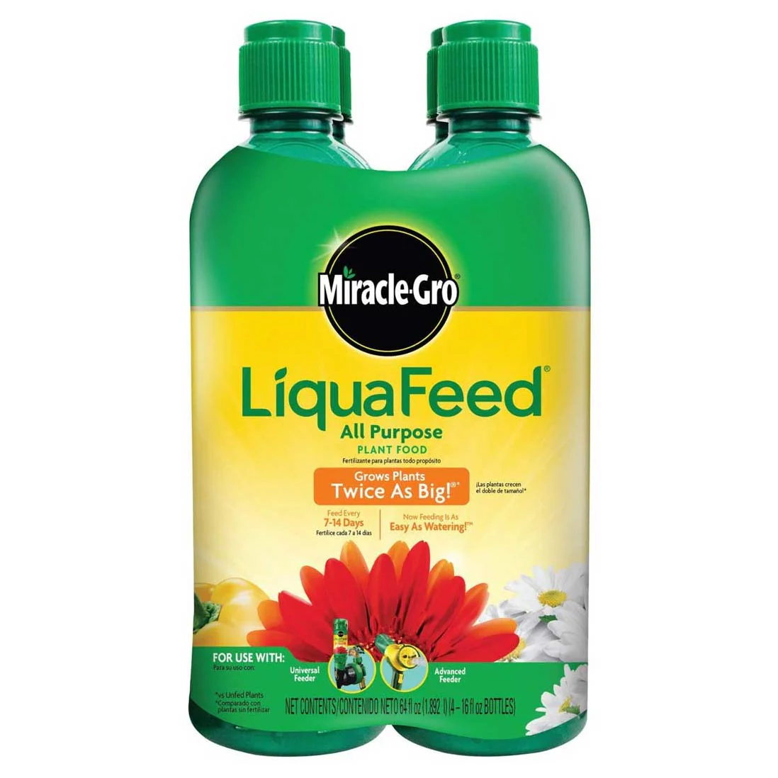 LiquaFeed All Purpose Plant Food Refill 4 Pack