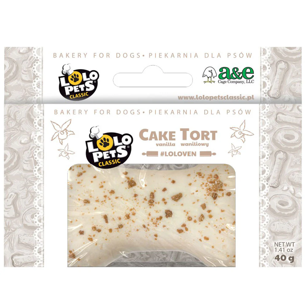 Lolo Pets, Mini Bone Shaped Vanilla Cake for Dog, 1.41 oz.