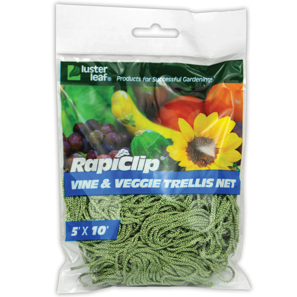 Luster Leaf Rapiclip Vine and Veggie Trellis Net, 5 ft. x 10 ft.
