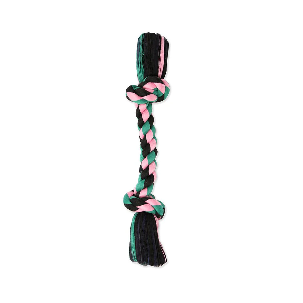 Mammoth Flossy Chews 2-Knot, Bones Color Rope Colossal Dog Toy, 19"